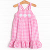 Washed Ashore Applique Dress, Pink