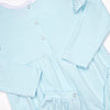 Gracie Romper, Aqua Stripe