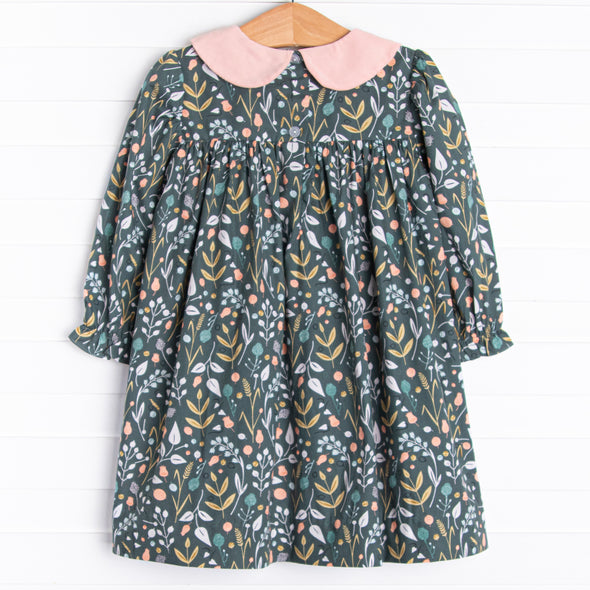 Jana Long Sleeve Dress, Sage Floral