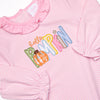 Hello Pumpkin Applique Romper, Pink