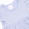 Everly Dress, Periwinkle Stripe