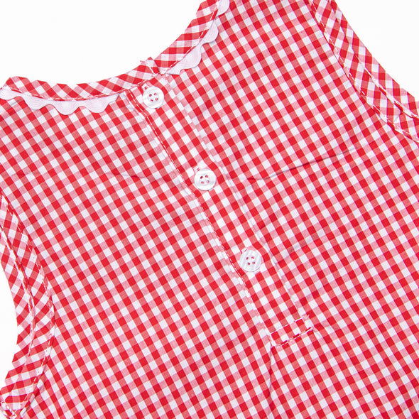 Spelling Bee Sweetie Applique Dress, Red