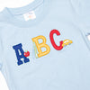 Spelling Bee Sweetie Applique Short Set, Blue