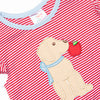 Apple Pickin' Pal Applique Ruffle Short Set, Red