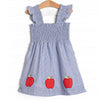 Teacher's Favorite Applique Dress, Blue