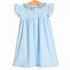 Packed and Prepared Applique Dress, Blue