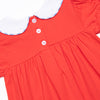 Apples to Apples Applique Dress, Red