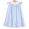 Royal Reign Smocked Bishop Dress, Blue