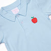 A is for Apple Applique Top, Blue