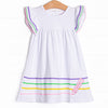 Color Craze Applique Dress, White