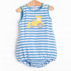 Dozin' Days Applique Bubble, Blue Stripe