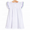 Color Craze Applique Dress, White