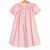 Harvest Hues Smocked Bishop Dress, Pink