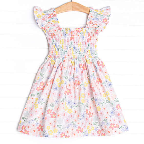 Daisy Doodles Dress, Pink