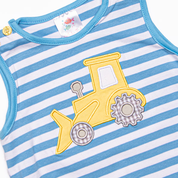 Dozin' Days Applique Bubble, Blue Stripe