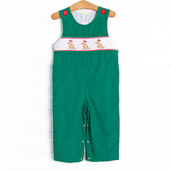 Fa La La Labs Smocked Jon Jon, Green