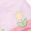 Pastel Petals Applique Short Set, Pink