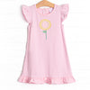 Sunflower Summer Applique Dress, Pink