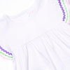 Color Craze Applique Dress, White