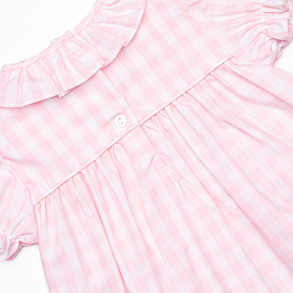 All Decked Out Smocked Diaper Set, Pink