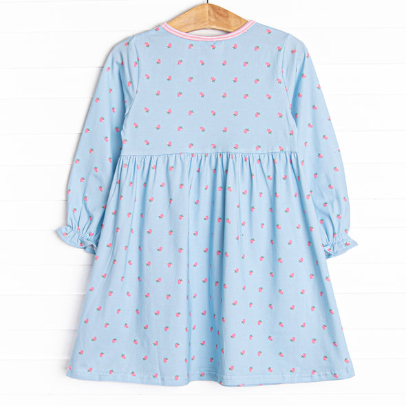 Blue Sky Berries Dress, Blue