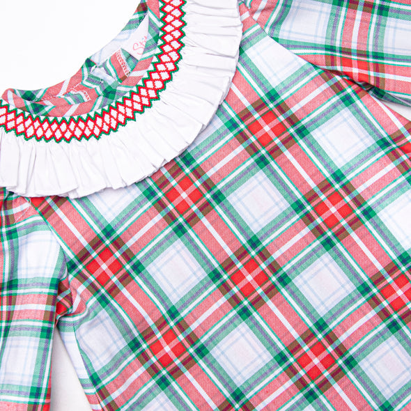 Home for the Holiday's Smocked Dress, Red