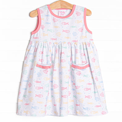 Just Keep Swimming Dress, Pink