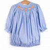 Pumpkin Patch Princess Smocked Bubble, Blue