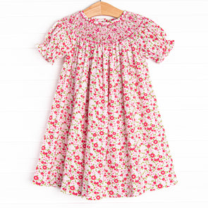 Pink-ing of You Smocked Bishop Dress, Pink