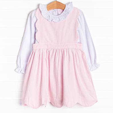 Eloise Dress Set, Pink Corduroy