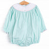 Gourd-geous Ginghams Smocked Bubble, Mint