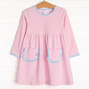 Amelia Dress, Pink Stripe