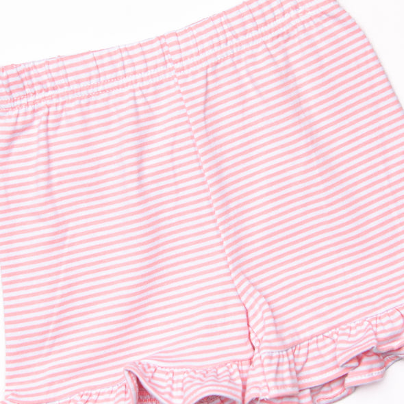 Let It Fly Applique Ruffle Short Set, Pink