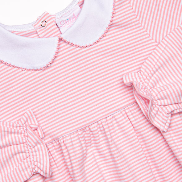 Erin Long Sleeve Bubble, Pink Stripe