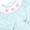 Gourd-geous Ginghams Smocked Bubble, Mint