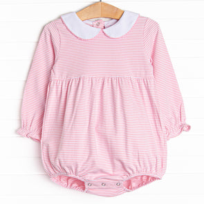 Erin Long Sleeve Bubble, Pink Stripe