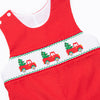 Christmas Traditions Smocked Jon Jon, Red