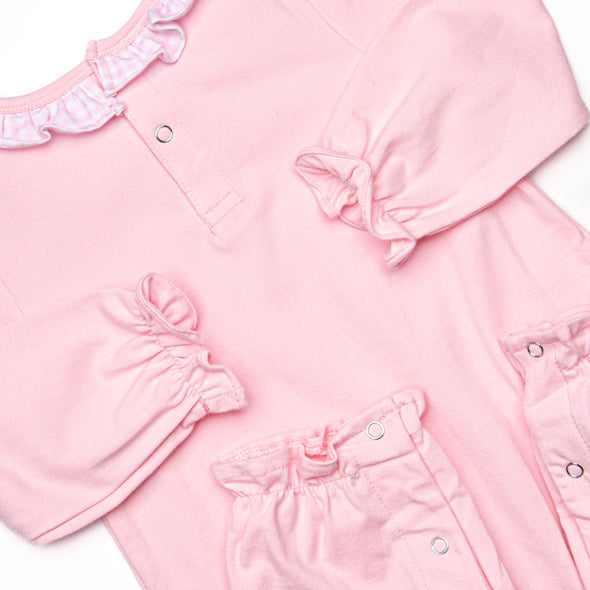 Festival Feast Applique Romper, Pink