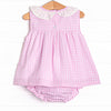 Picnic Plaid Diaper Set, Pink