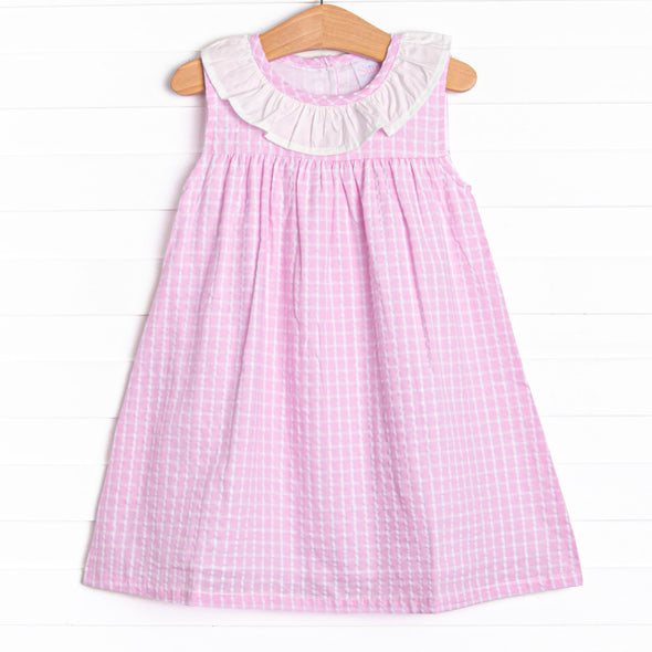 Picnic Plaid Dress, Pink