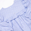 Periwinkle Polka Dot Diaper Set, Blue