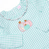 Gourd-geous Ginghams Applique Diaper Set, Mint