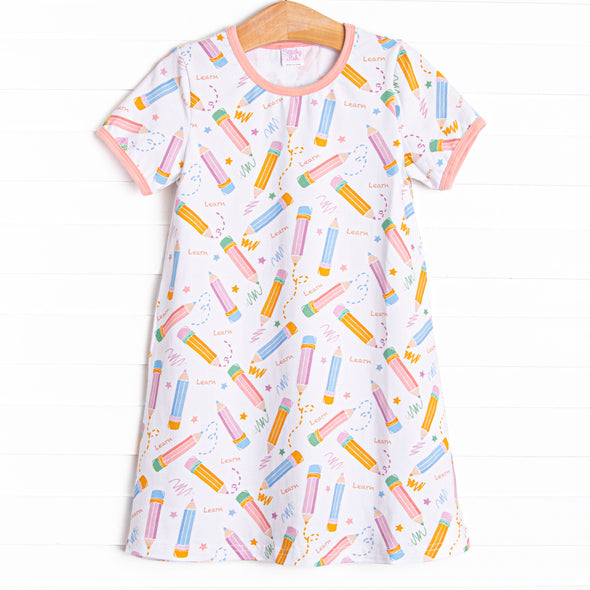 Daydream Doodles Dress, Pink