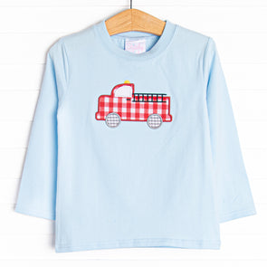 Firehouse Hero Applique Top, Blue