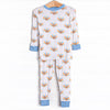 Turkey Trot Bamboo Pajama Set, Blue