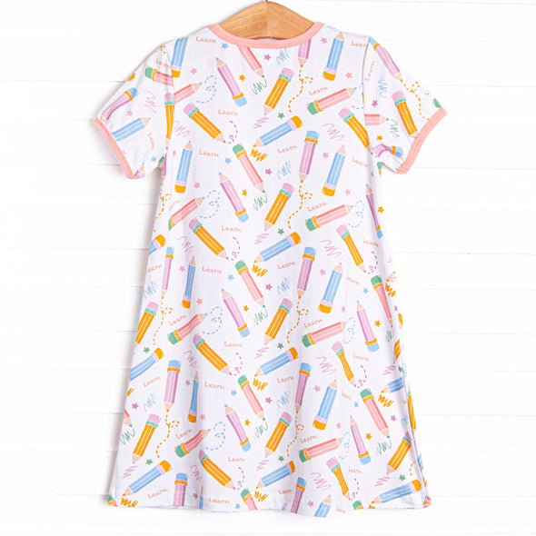 Daydream Doodles Dress, Pink