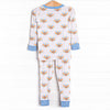 Turkey Trot Bamboo Pajama Set, Blue