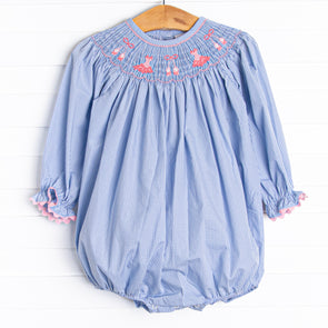 Recital Ready Smocked Bubble, Blue