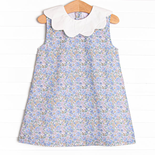 Poppy Fields Dress, Blue