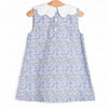 Poppy Fields Dress, Blue